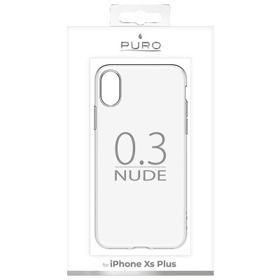 Etui do iPhone Xs MaxPURO 0.3 Nude -  przezroczysty