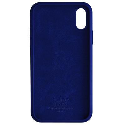 Etui do iPhone Xs Max Puro Icon Cover - granatowe
