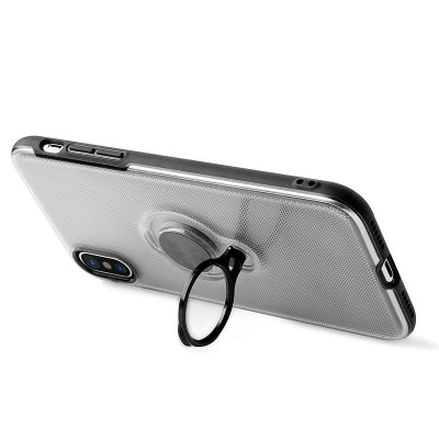 Etui do iPhone X/Xs PURO Magnet Ring Cover - przezroczyste