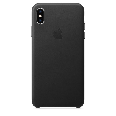 Etui do iPhone Xs Max Apple Leather - czarne