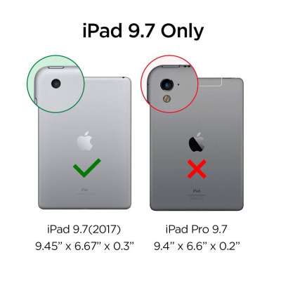 Etui do iPad 2017/2018 Spigen Rugged Armor - czarne