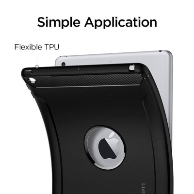 Etui do iPad 2017/2018 Spigen Rugged Armor - czarne