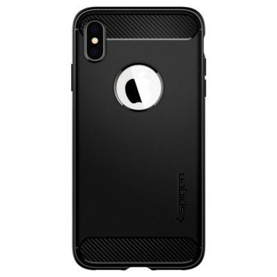 Etui do iPhone Xs/X Spigen Rugged Armor - czarne