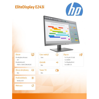 Monitor LCD HP EliteDisplay E243i