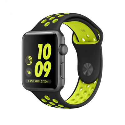 Pasek do Apple Watch 44/45/49 mm TECH-PROTECT Softband - czarno-zielony