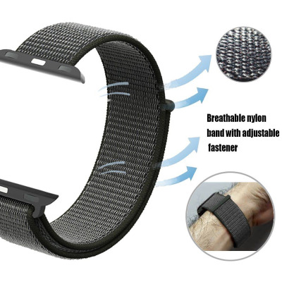 Pasek do Apple Watch 42/44mm TECH-PROTECT Nylon - oliwka