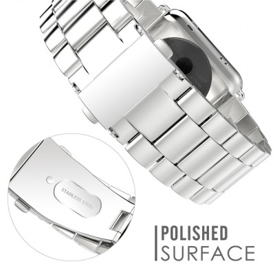 Bransoleta do Apple Watch 44/45/49 mm TECH-PROTECT Stainless -srebrna