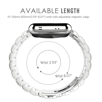 Bransoleta do Apple Watch 44/45/49 mm TECH-PROTECT Stainless -srebrna