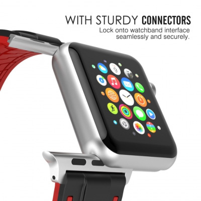 Pasek do Apple Watch 42/44mm TECH-PROTECT Fendy  - Czerwony