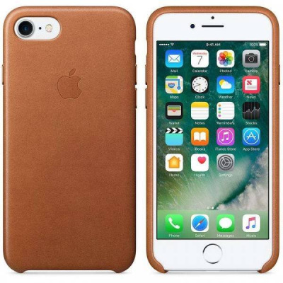Etui iPhone 7/8 Apple Leather Case - brazowe