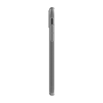 Przeźroczyste etui Incase Lift Case do iPhone Xs Max, widok z boku prezentujący precyzyjne wycięcia na przyciski głośności oraz przełącznik wyciszenia.