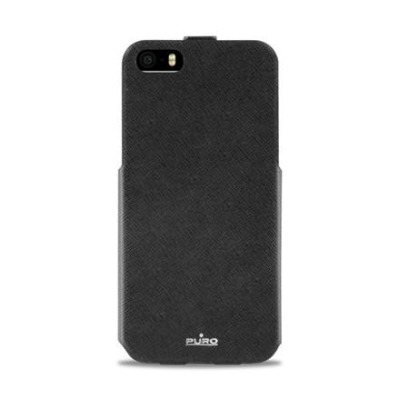 Etui do iPhone 5/5s/SE Puro Flipper Total View - czarne