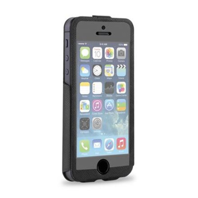 Etui do iPhone 5/5s/SE Puro Flipper Total View - czarne