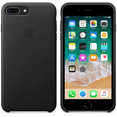 Etui do iPhone 7/8 Plus Apple Leather Case - czarne 