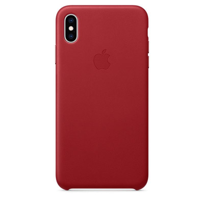 Etui do iPhone Xs Max Apple Leather Case - czerwone