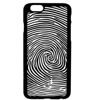 Etui do iPhone 6/6s TB Linie papilarne - czarne