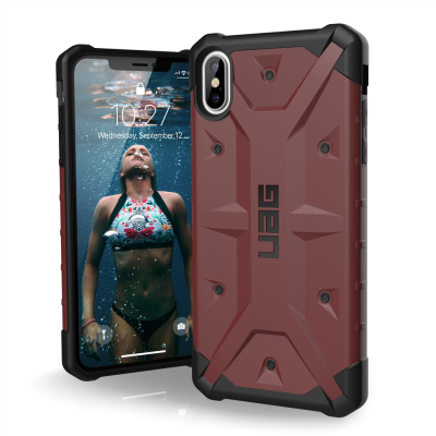 Etui do iPhone Xs Max UAG Pathfinder - bordowe 