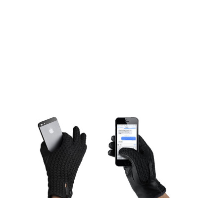 Skórzane rękawiczki Mujjo Leather Crochet Touchscreen Gloves 8