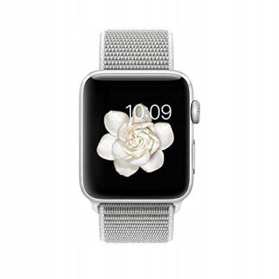 Pasek do Apple Watch 1/2/3/4/5 silikonowy Tech-Protect 42mm/44mm - srebrny