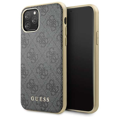 Etui do iPhone 11 Pro Guess 4G Charms Collection - szary 