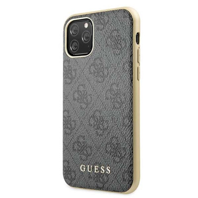 Etui do iPhone 11 Pro Guess 4G Charms Collection - szary 