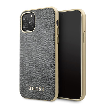 Etui do iPhone 11 Pro Guess 4G Charms Collection - szary 