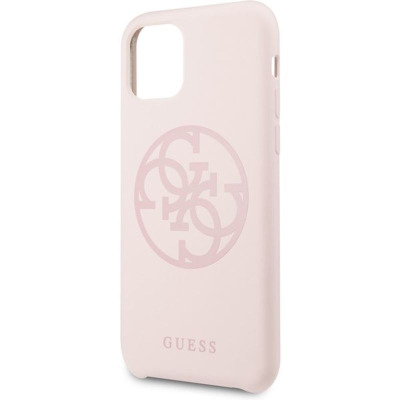 Etui do iPhone 11 Pro Guess Silicone 4G jasny różowy