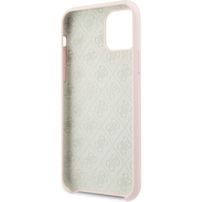 Etui do iPhone 11 Pro Guess Silicone 4G jasny różowy