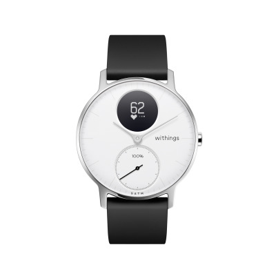 Smartwatch z pomiarem pulsu Withings Steel HR 36mm biały