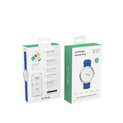 Smartwatch z funkcją EKG Withings Move ECG 38mm biało-niebieski