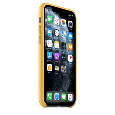 Etui do iPhone 11 Pro Apple Leather Case - soczysta cytryna