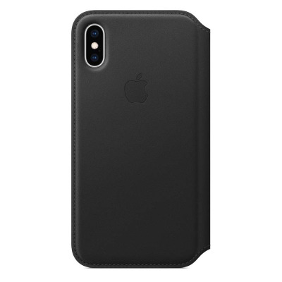 Etui do iPhone XS MAX Apple Leather Folio - czarne