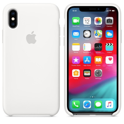 Etui do iPhone X/Xs Apple Silicone Case - białe