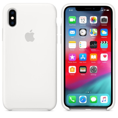 Etui do iPhone X/Xs Apple Silicone Case - białe