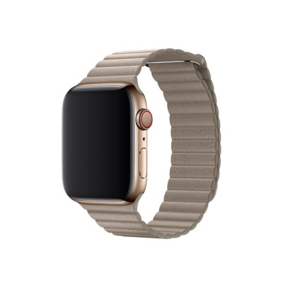 Opaska skórzana do Apple Watch 42/44mm w kolorze piaskowca M