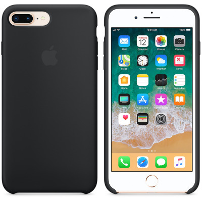 Etui do iPhone 7 Plus/8 Plus Apple silicone case - czarne 