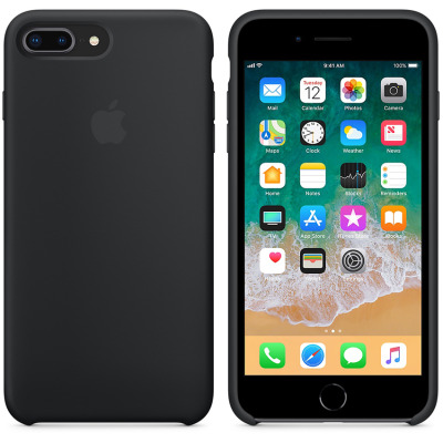 Etui do iPhone 7 Plus/8 Plus Apple silicone case - czarne 