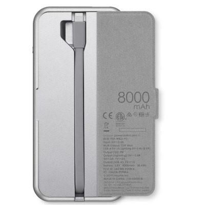 Powerbank Mophie powerstation plus XL 8,000mAh - szary