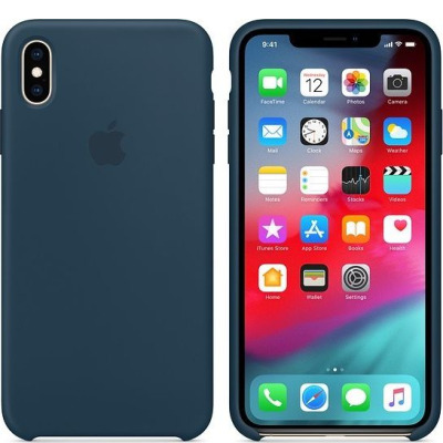 Etui do iPhone Xs Max Silicone Case - oceaniczna zieleń 