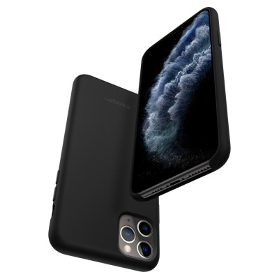 Etui do iPhone 11 Pro Max Spigen Silicone Fit - czarne