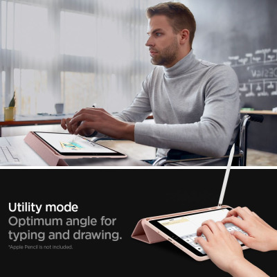 Etui do iPad 7/8 10.2 2019/2020 SPIGEN URBAN FIT - różowe