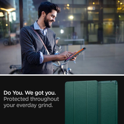 Etui do iPad 7/8 10.2 2019/2020 Spigen Urban Fit - zielone