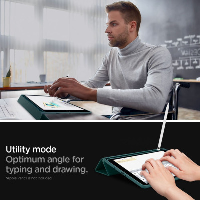 Etui do iPad 7/8 10.2 2019/2020 Spigen Urban Fit - zielone