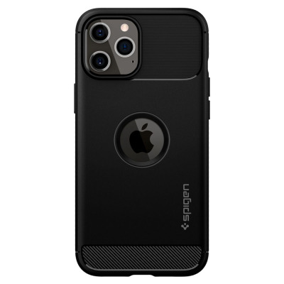 Etui do iPhone 12/12 PRO Spigen Rugged Armor - czarne
