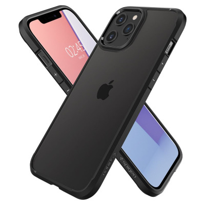 Etui do iPhone 12/12 Pro Spigen Ultra Hybrid - czarne