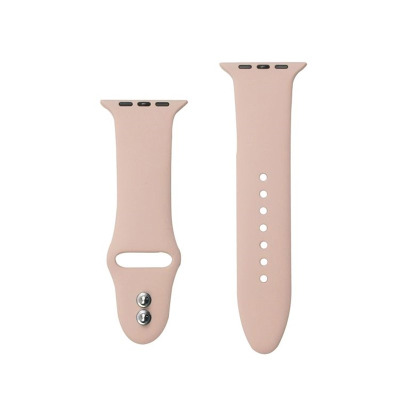 Pasek do Apple Watch 38/40/41/42 mm  Crong Liquid Band - piaskowy róż