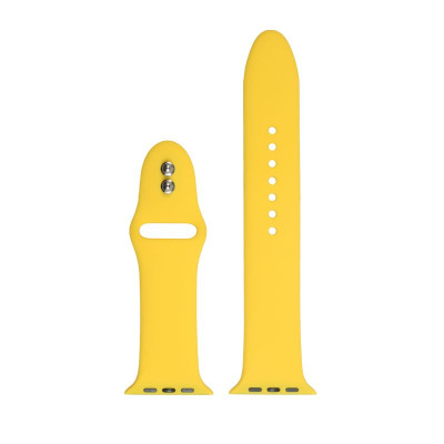Pasek do Apple Watch 38/40/41 mm Crong Liquid Band - żółty