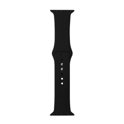 Pasek do Apple Watch 42/44/45/49 mm Crong Liquid Band - czarny