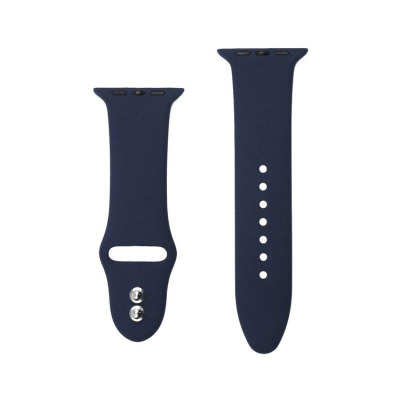 Pasek do Apple Watch 44/45/49 mm Crong Liquid Band - granatowy