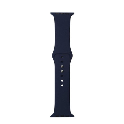 Pasek do Apple Watch 44/45/49 mm Crong Liquid Band - granatowy